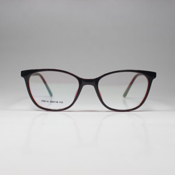 Black & Red Shade Cat-Eye TR Frame – Designed for Small Face Shapes