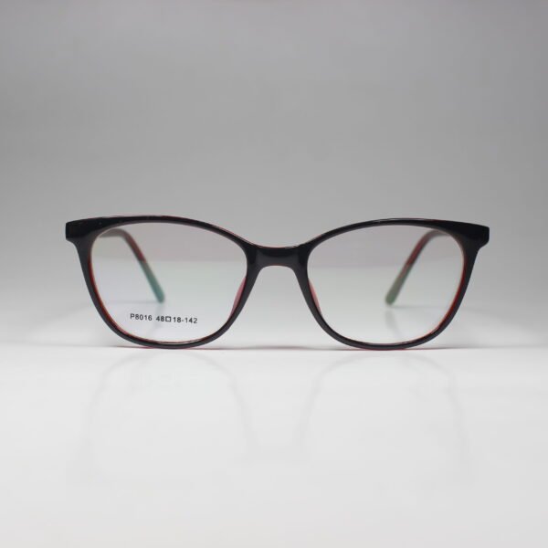 Black & Red Shade Cat-Eye TR Frame – Designed for Small Face Shapes